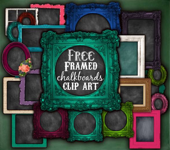 free chalkboard clipart frames - photo #43