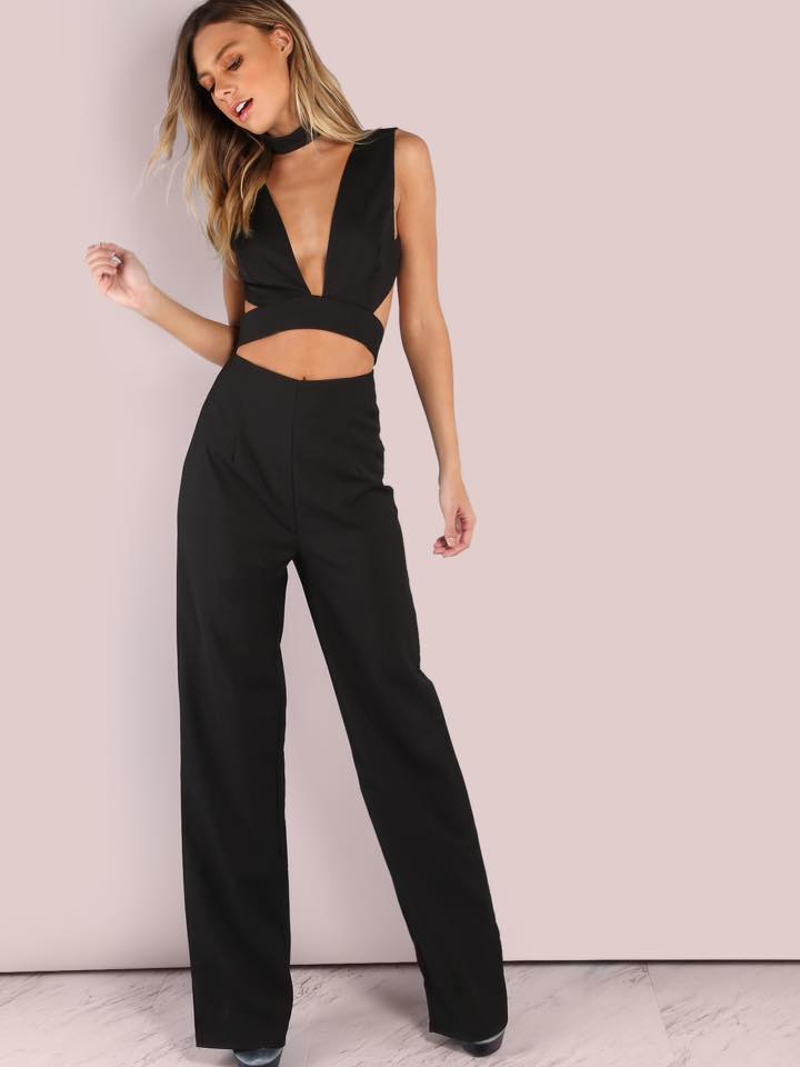 How to Chic: CUT OUT COOL BLACK JUMPSUIT