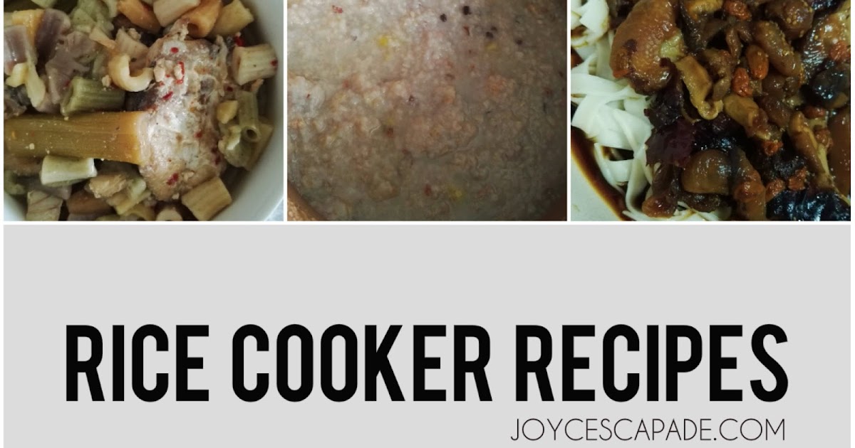 Rice Cooker Chicken and Mushroom Rice Joy 'N' Escapade