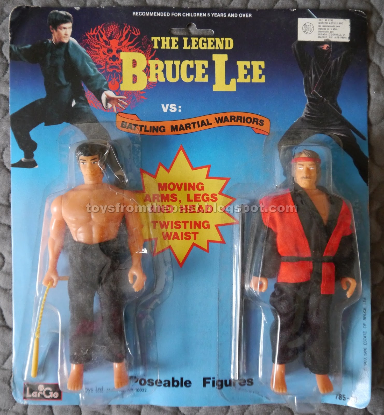 Toys from the Past: #920 LARGO TOYS - THE LEGEND BRUCE LEE vs BATTLING  MARTIAL WARRIORS (Around 1987)