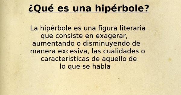 Maestro Quini La hipérbole