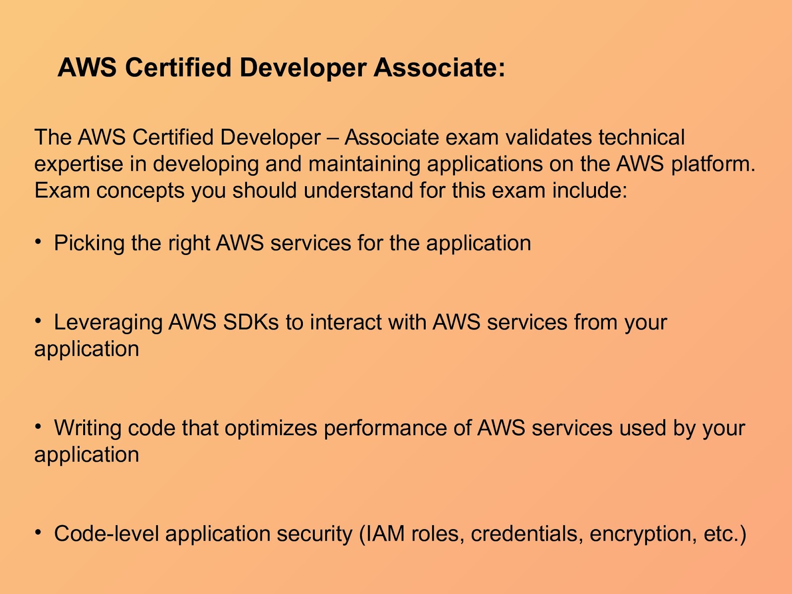 AWS-Developer Zertifizierung