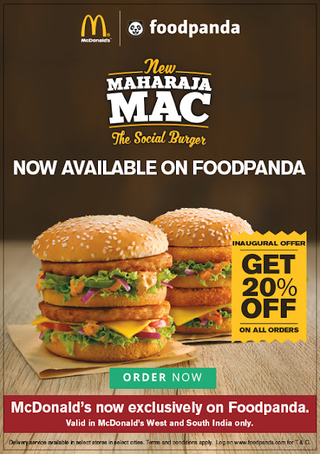  foodpanda India partners with McDonald’s® for its online food delivery