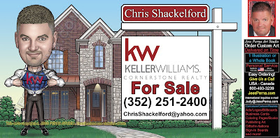 KW Yard Signs with Caricatures