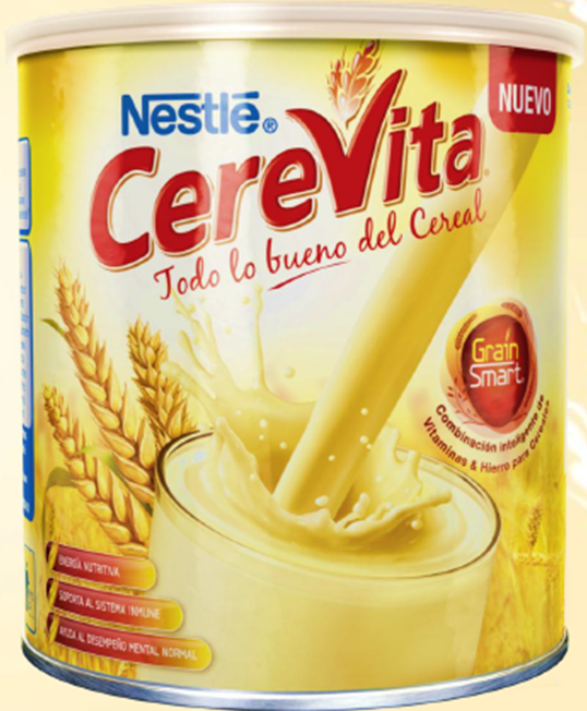 Vive Sano RD Nestlé presenta CEREVITA®, deliciosa bebida a base de cereal