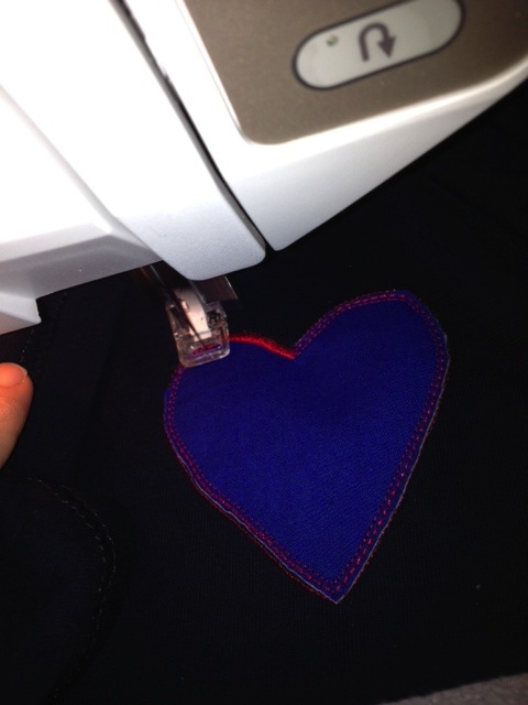 The Redhead Runs: How to Applique and Embroider a t-shirt