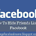 Hide Friend’s list on Facebook 
