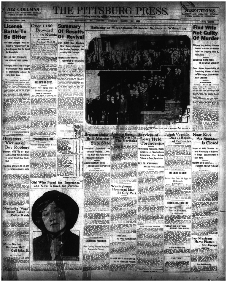 100 years ago in Pittsburgh, Pennsylvania Vagrants, possums, hucksters