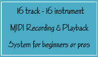 16 track - 16 instrument recording