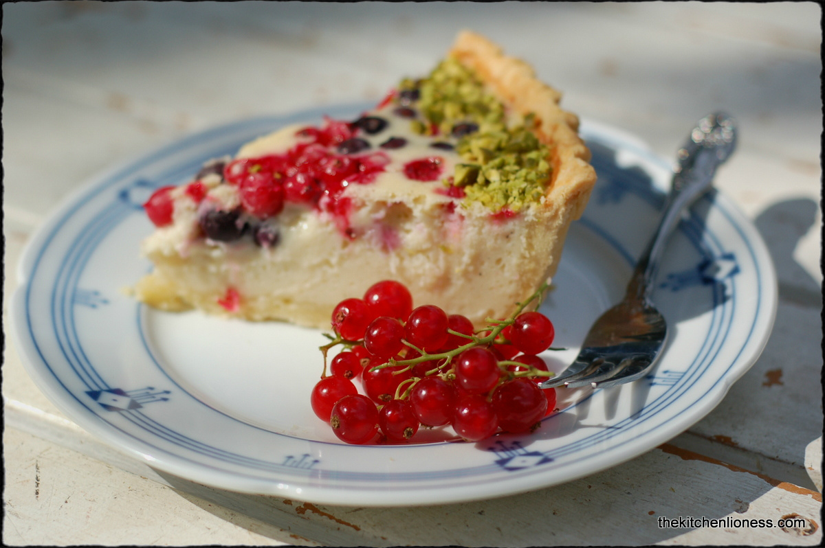 The Kitchen Lioness TwD Baked Yogurt Tart with Red Currants and Wild