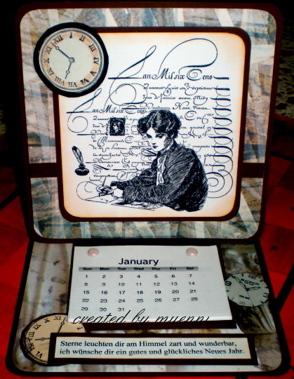 mueppi`s bunte Strick- und Kartenwelt: Kalender, Kalender, Du bist ja schon so dünn