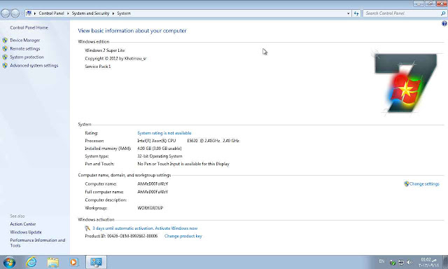 Windows 7 Super Lite Edition 32 / 64 Bit Free Download