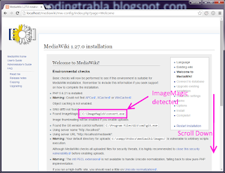 Install MediaWiki PHP wiki 1.27.0 on windows 7 xampp tutorial 11