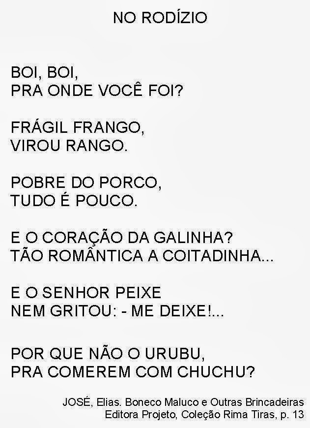 A mágica do Aprender Atividades para trabalhar o poema O Rodízio (Elias José)