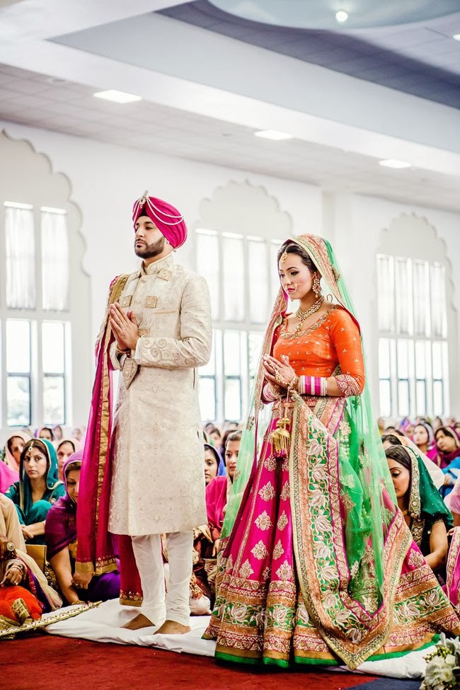 punjabi bride and groom