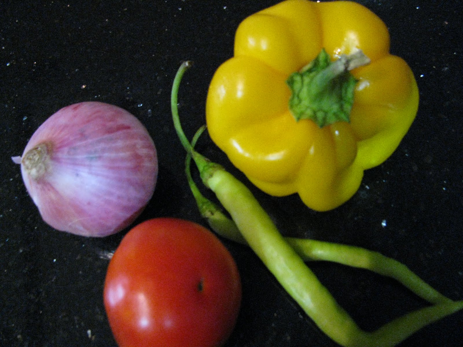 Food Slice Roasted Bell Pepper and Onion Pizza
