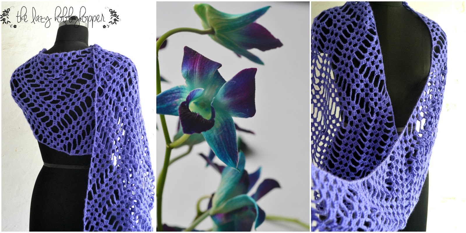 The Lazy Hobbyhopper Zigzag wrap free pattern