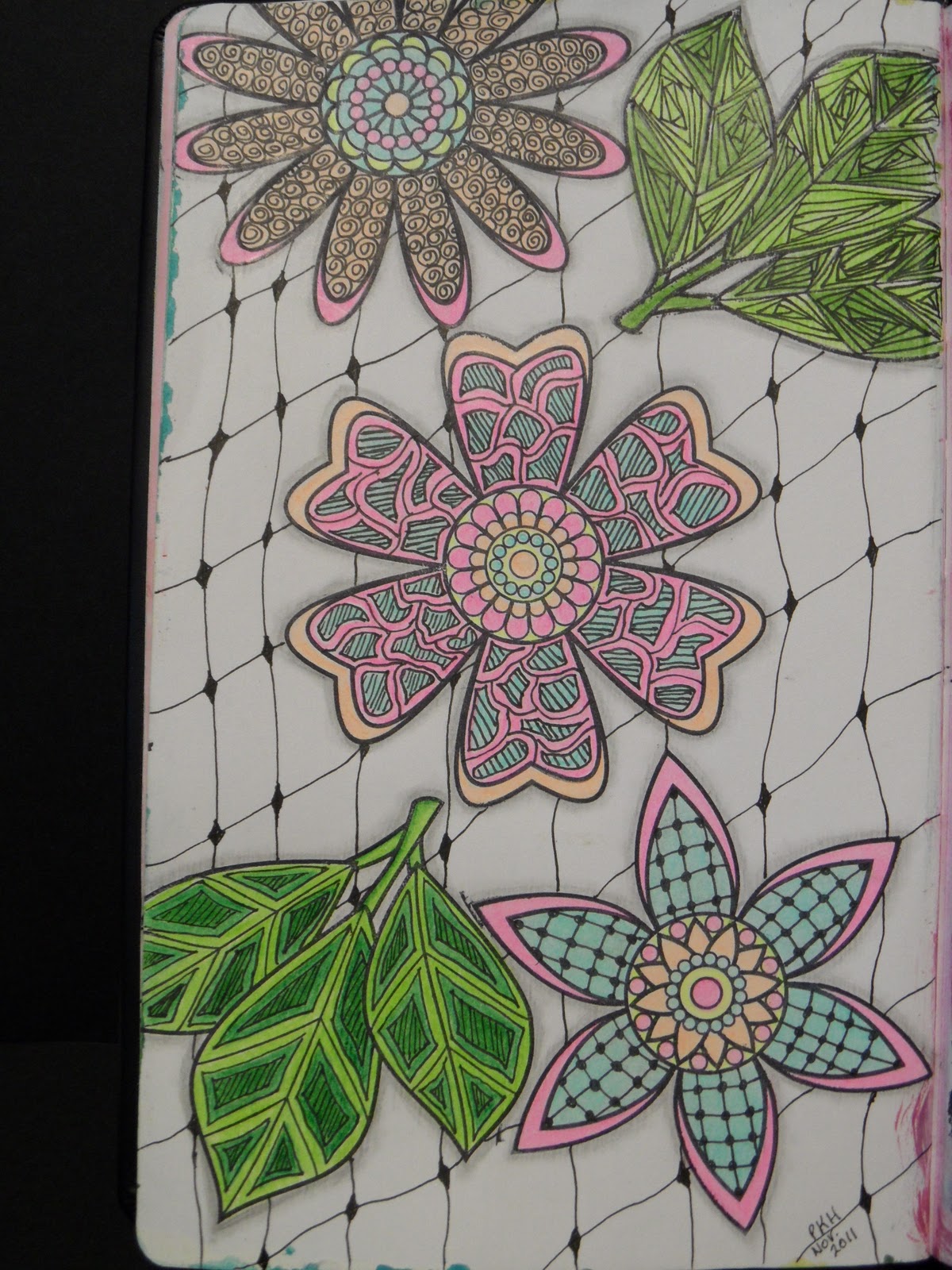 Trish's Artistic Adventures: Zentangle Inspired Art - with Outline stamps