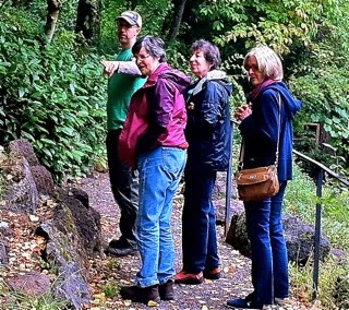 Scott Hoelscher Points to Plants of Interest