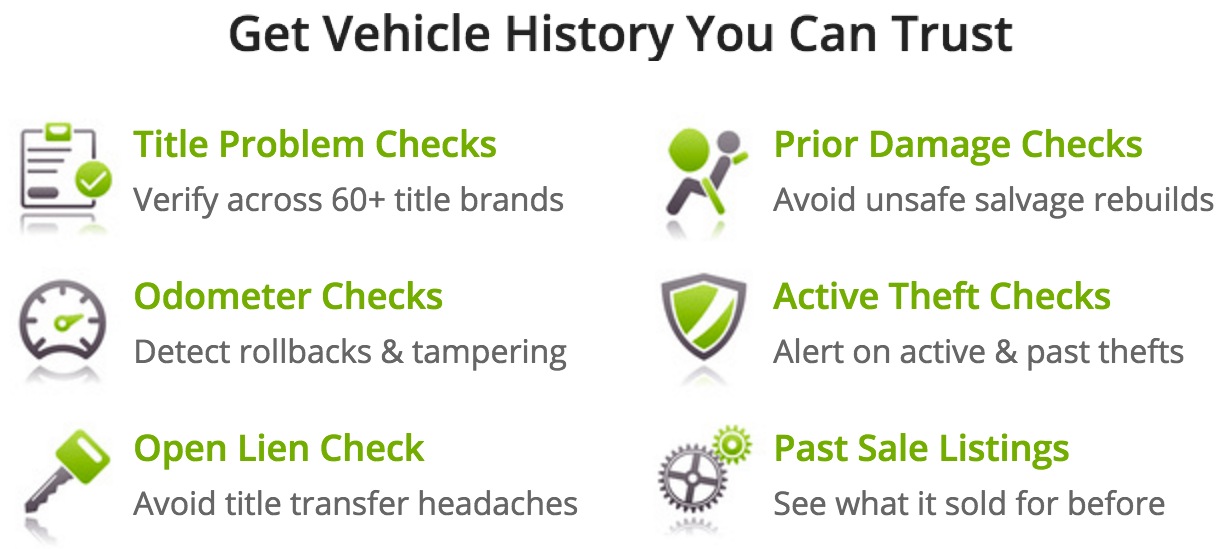 Vehicle History Report Carfax Alternative