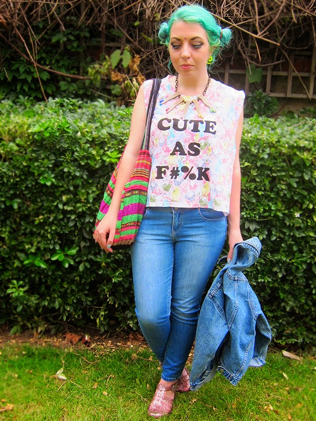 How I Wear: A Slogan Tee - that's so yesterday