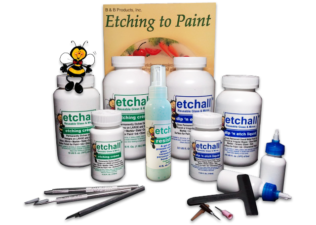 How to Etch a Border Design with etchall Etching Cream 