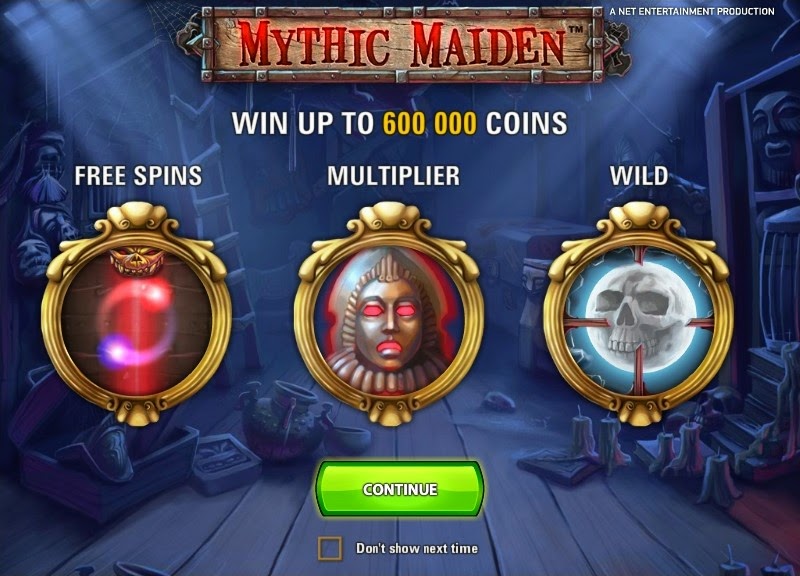 Mythic Maiden Video Slot Screen