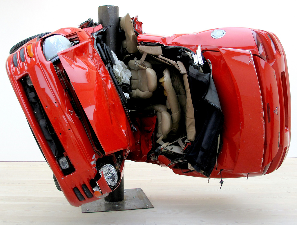Exposition Art Blog Metal art sculpture car part John Chamberlain