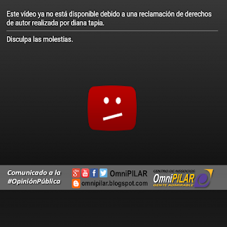 Comunicado a la Opinión Pública: Videos eliminados injustamente de YouTube en el canal de OmniPILAR debido a una reclamación de derechos de autor realizada por Diana Tapia. Centro de Negocios OmniPILAR