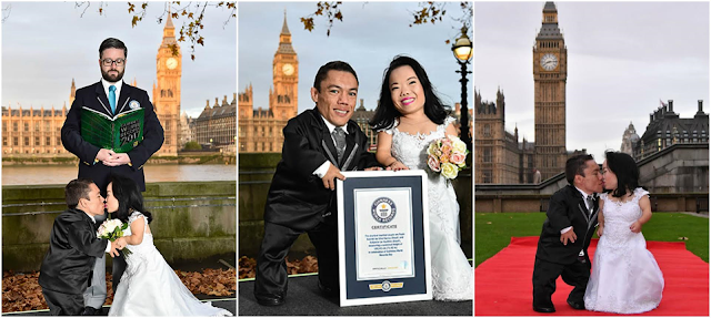 1a1a World's shortest couple officially crowned by Guinness World Records in London. (Photos)