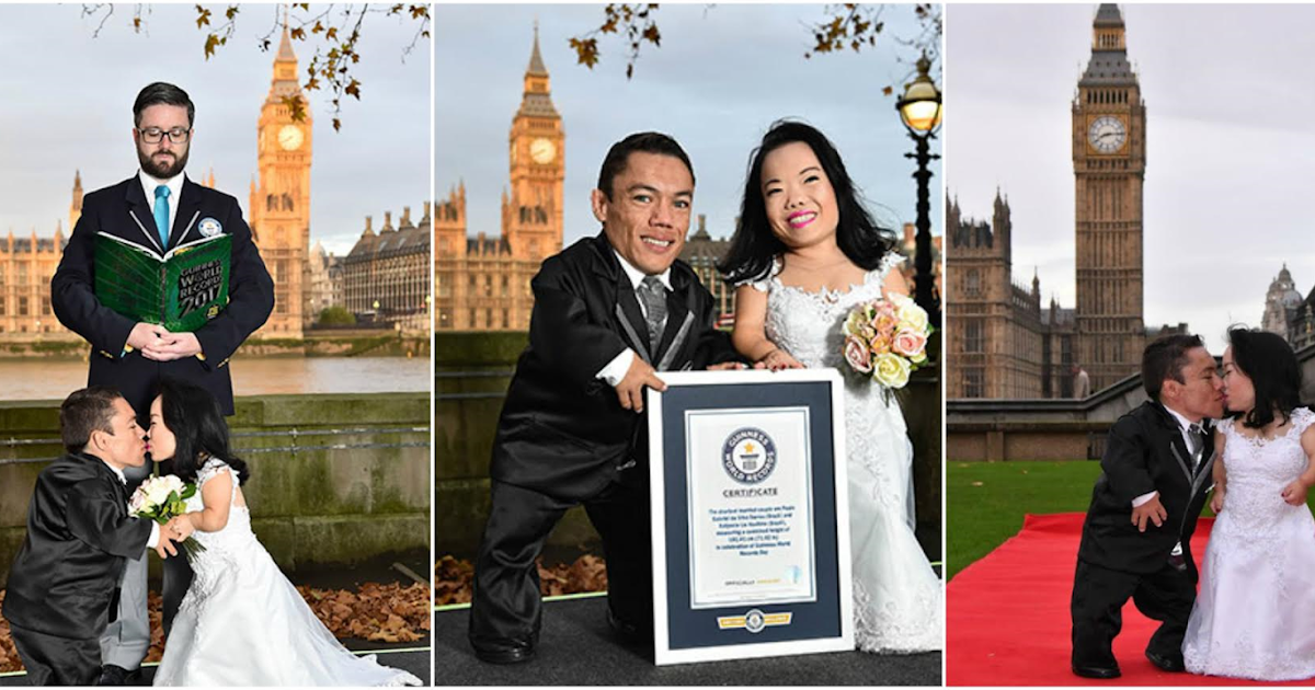 World&rsquo;s shortest couple officially crowned by Guinness World Records in