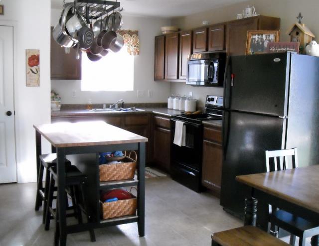 Stenstorp Kitchen Island Black Brown Oak Kitchen Design Ideas