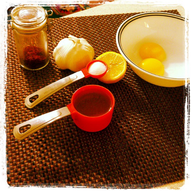 Me, Serendipitously Saffron Aioli