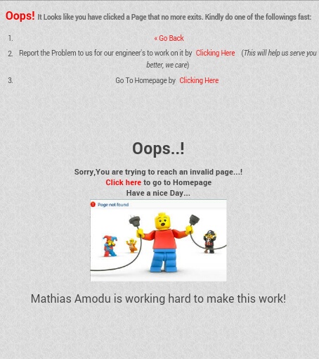 Zealmatblog Custom Error 404 Page Code For blogger