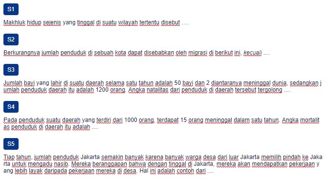 Contoh Soal Kepadatan Penduduk