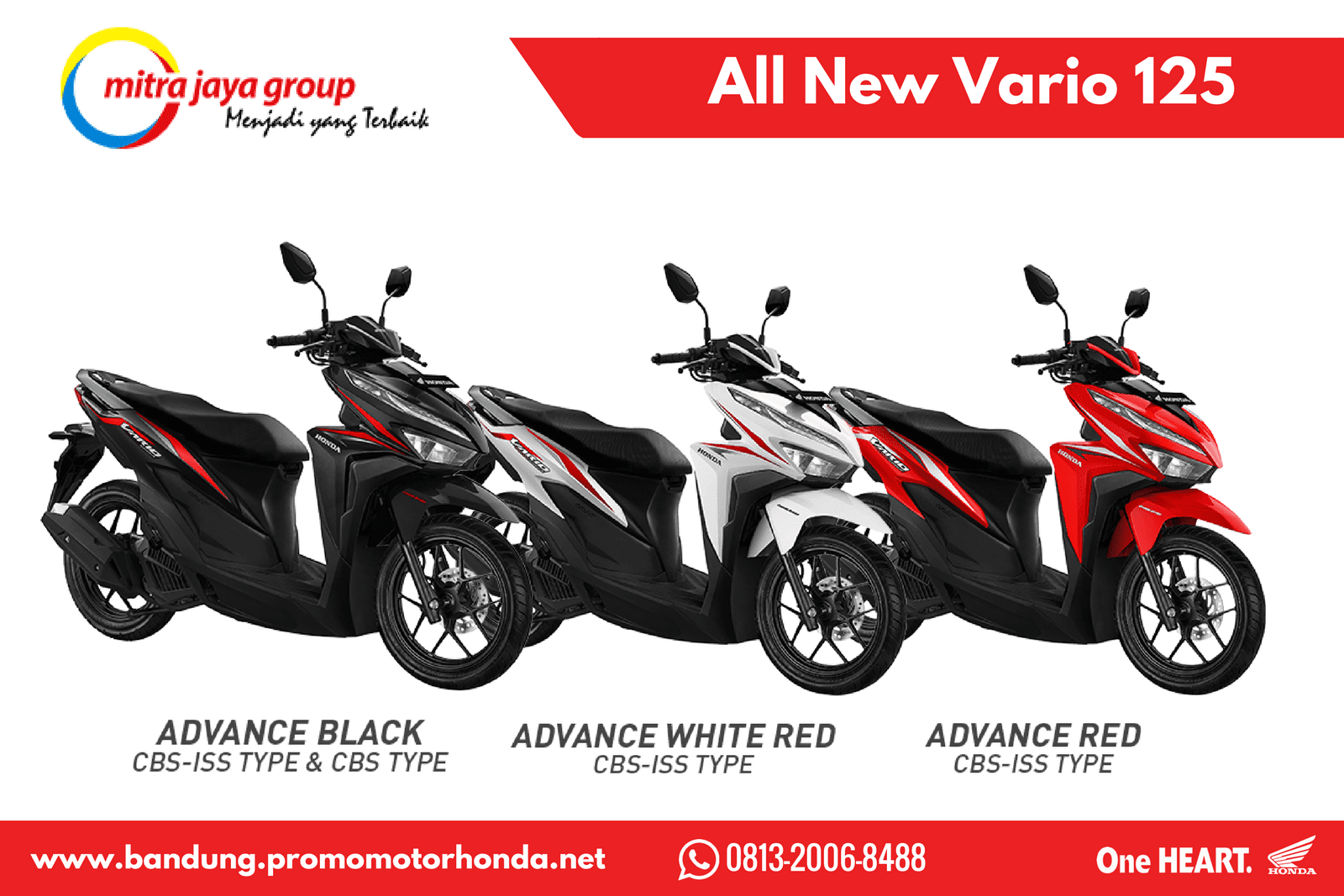 Harga kredit motor Honda New Vario 125 2019 wilayah Bandung - Kredit