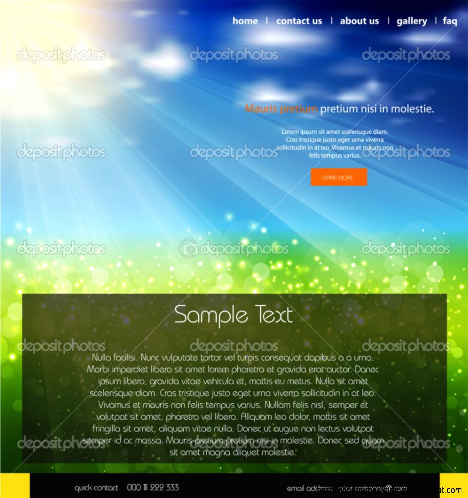 Website business background nature design — Stock Vector