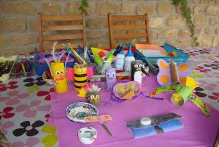 taller de creatividad de casa rural Belastegui en Navarra
