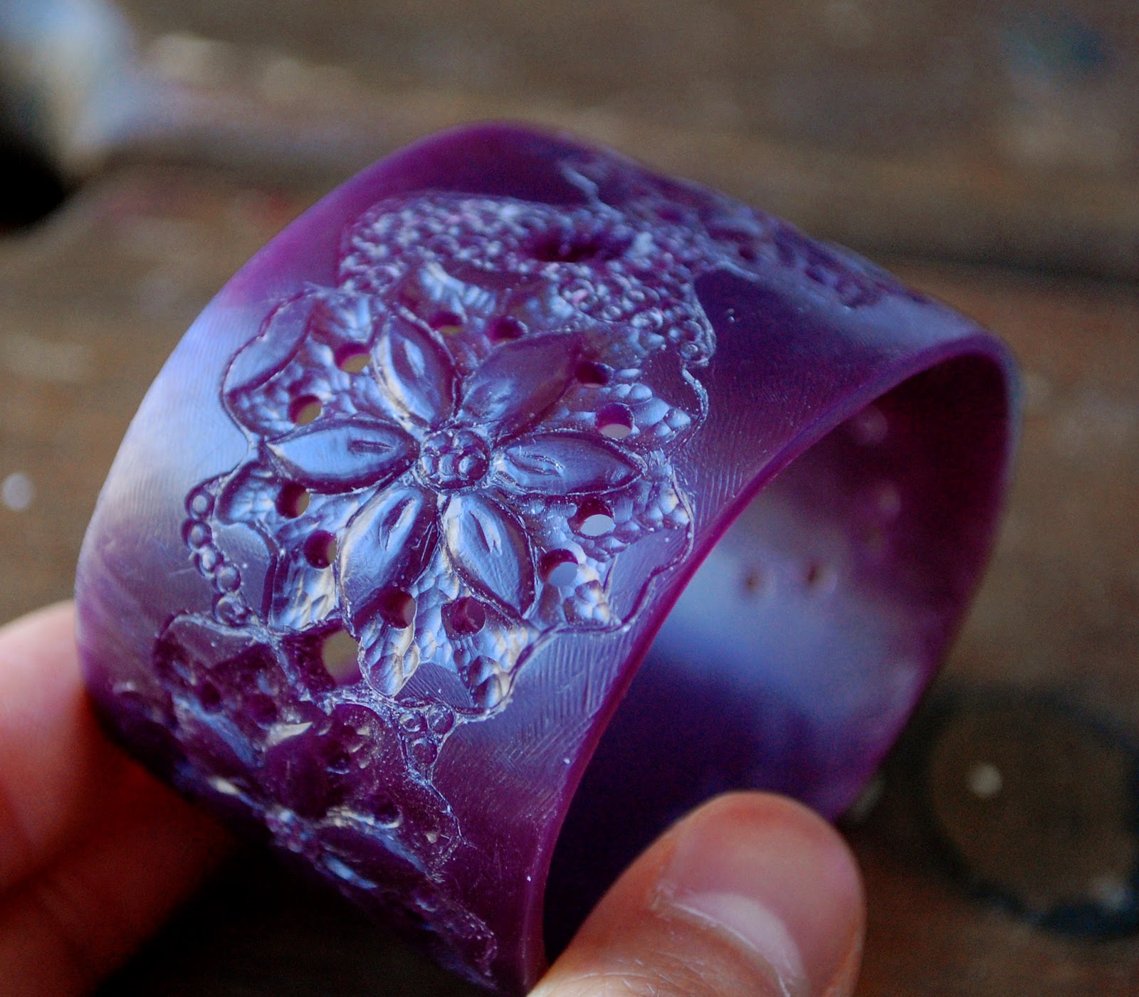 BlueTuque Lost Wax Casting Floral Bracelet