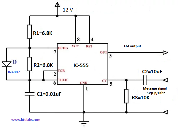 FM Modulation Using 555 IC