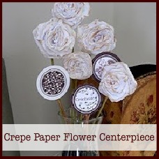 crepe paper flower centerpiece