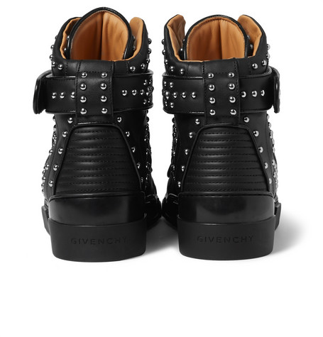 Studded to Shine: Givenchy Tyson Studded Leather High-Top Sneaker ...