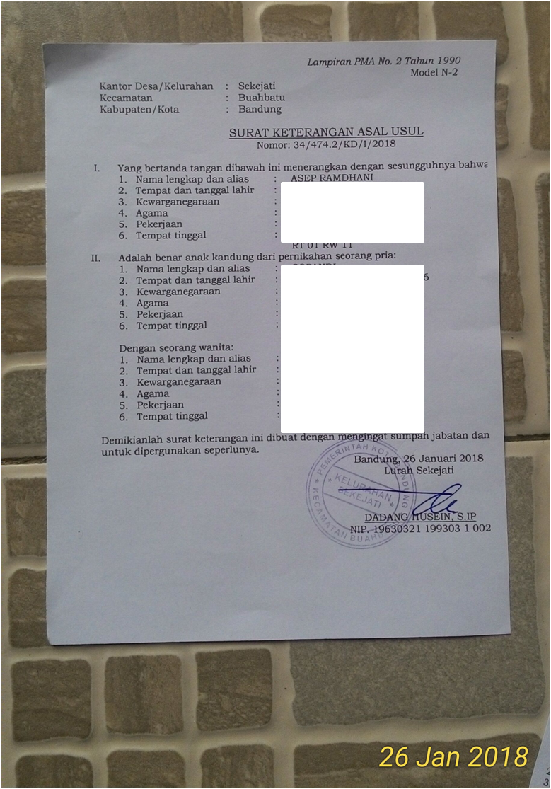 Pengalaman Cara Membuat Surat Numpang Nikah Na Asep