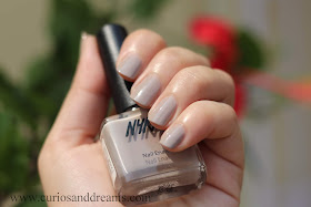 Nykaa nail polish, Nykaa nude nail polish, review, swatch, lavender buttercream