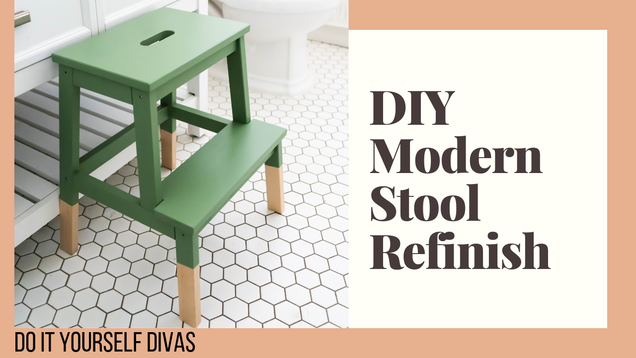 do it yourself divas DIY Modern Stools Refinish VIDEO Tutorial
