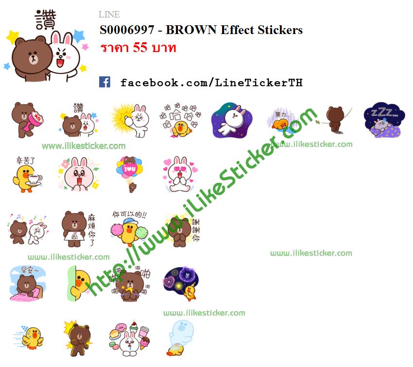 BROWN Effect Stickers