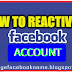 How to Reactivate Facebook 