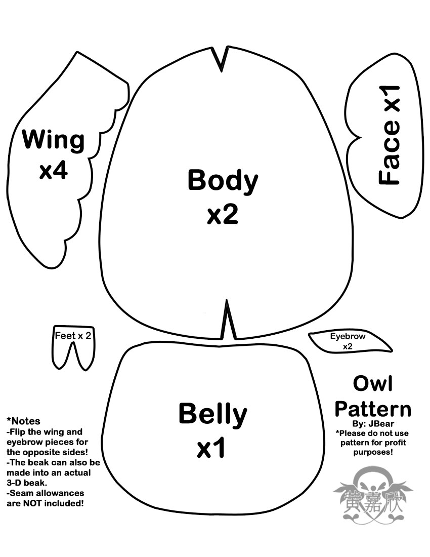 Download JWo Designs: Owl pattern & Tutorial