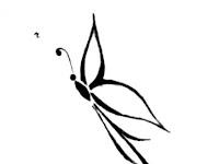 Black Simple Butterfly Tattoo Designs