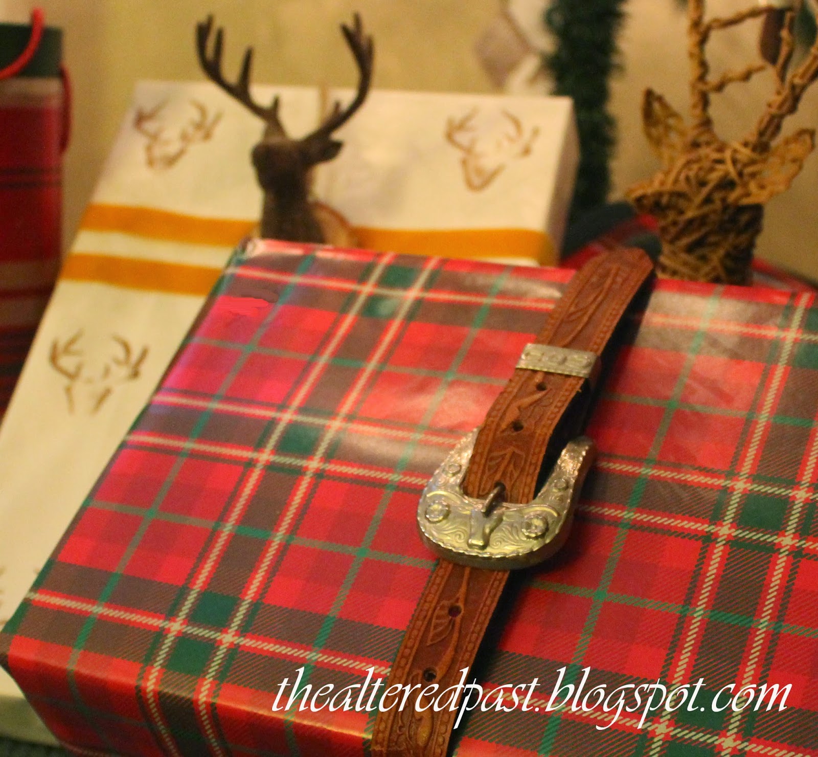 hunt themed gift wrap, the altered past blog
